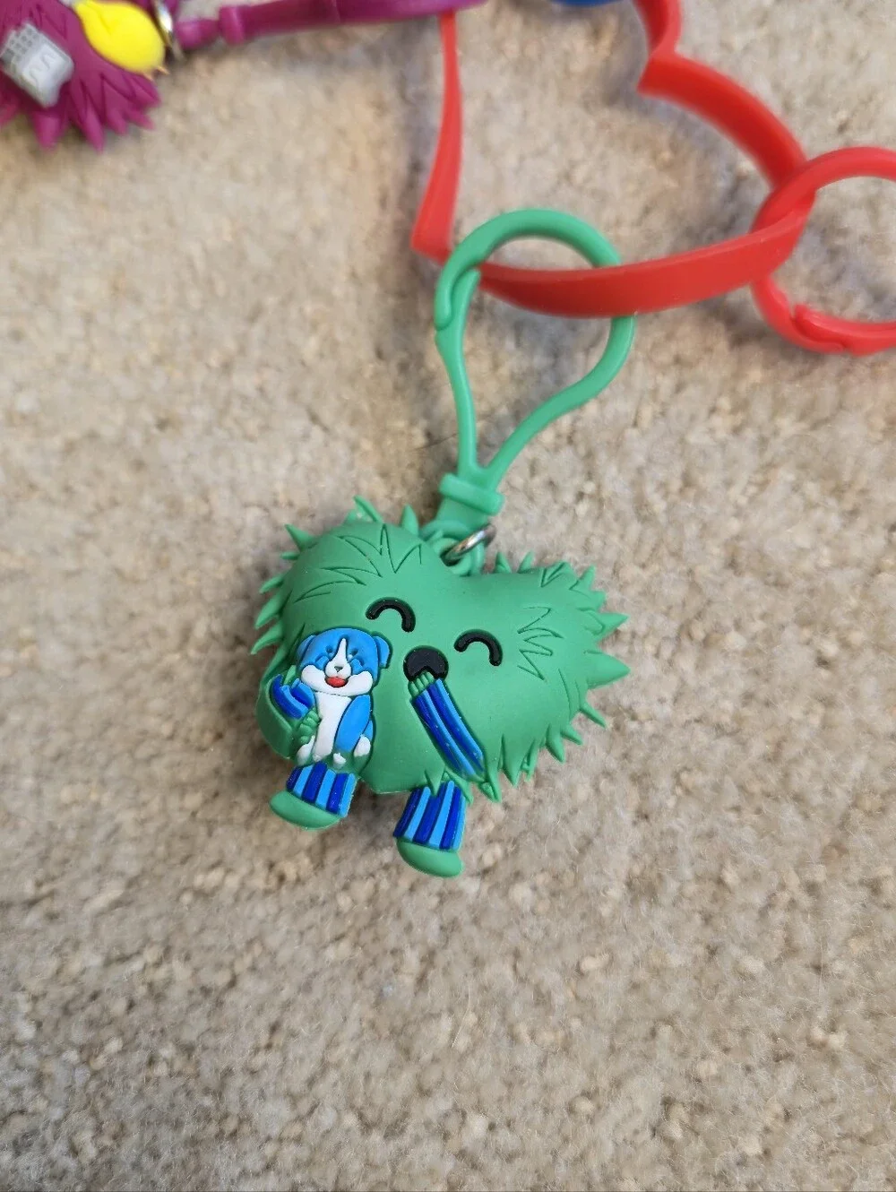 Kids Heart Challenge Character Keychains Lot Of 4 Spark Chef Star Buster